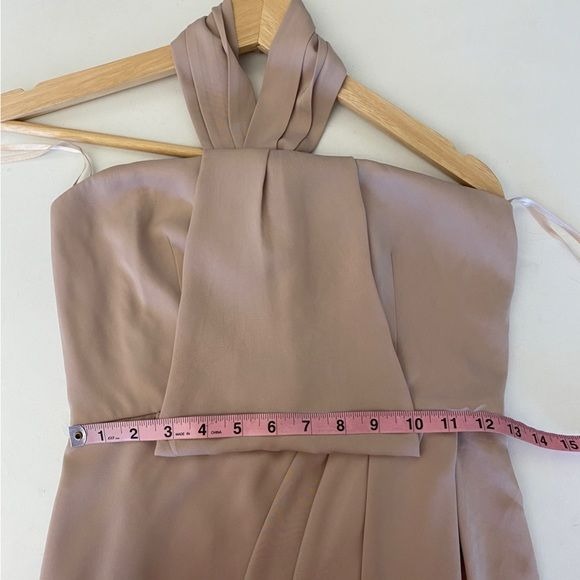 Shona Joy || Core Knot Draped Dress Dusty Ballet Pink 2