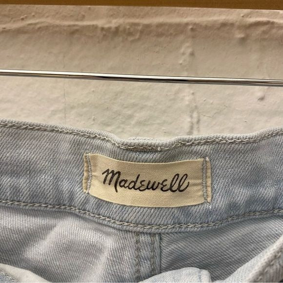 Madewell || Perfect Vintage Wide-Leg Crop Jean Bosworth Wash Raw-Hem Edition 30