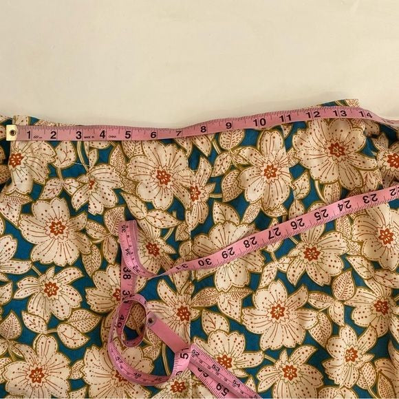 Anthropologie || Georgine Floral Front Tie Dressy Skirted Shorts XS