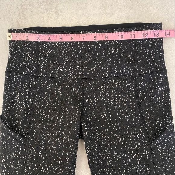 Lululemon || Rebel Runner Crop Magnetized Jacquard Black White Luxtreme 6