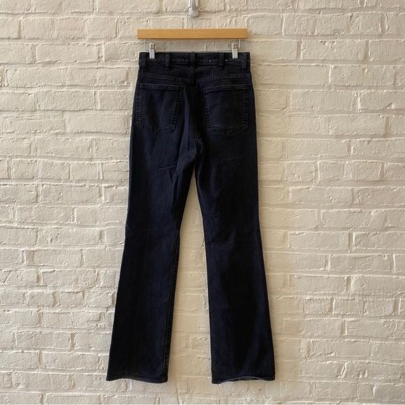 7 For All Mankind || Tall High Rise Bootcut Jeans in Duarte Wash Black Gray 26