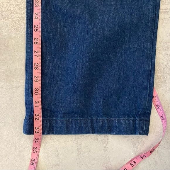 Abercrombie || Curve Love Mid Rise Ultra Wide Leg Jean Blue 27 Long NWT