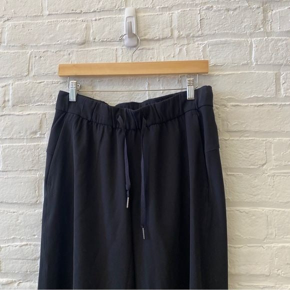 Lululemon || On the Fly Wide-Leg 7/8 Pant Woven Crop Black 6