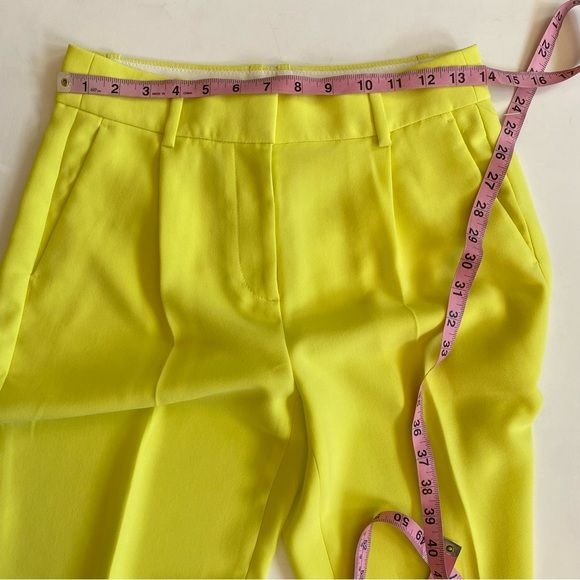 J. Crew || Essential Pant in City Crepe Lemon Sorbet Neon Yellow 0