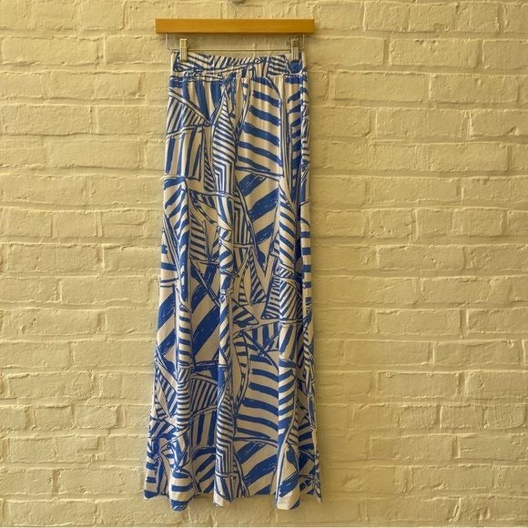 Lilly Pulitzer || Nola Maxi Skirt Bay Blue Yacht Sea XS