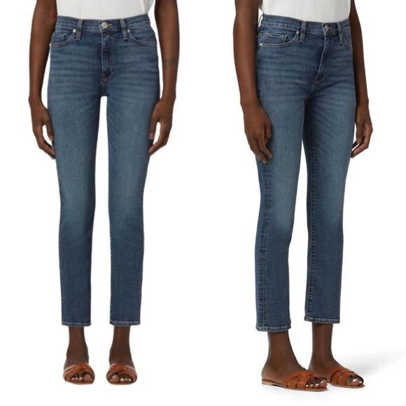 Hudson || Barbara High Waist Straight Jeans Omega Wash Blue 28