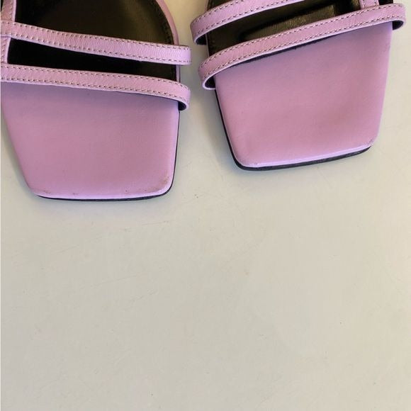 Marcella NYC || Linette Strappy Heeled Sandals Lilac Purple 36