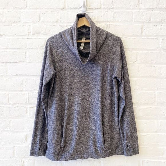 Lululemon || Make A Move Long Sleeve Funnel Neck Pullover Rulu Gray 10