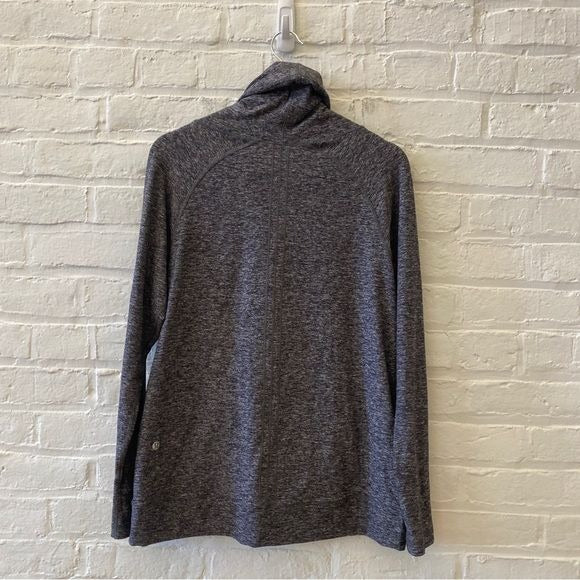 Lululemon || Make A Move Long Sleeve Funnel Neck Pullover Rulu Gray 10