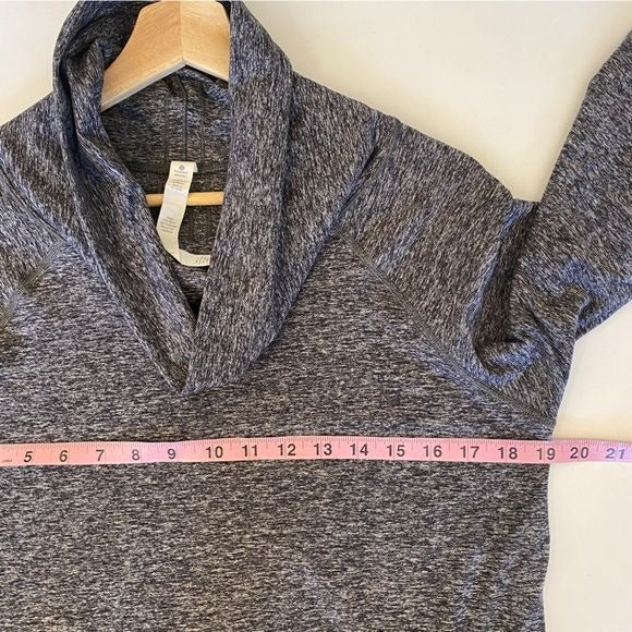 Lululemon || Make A Move Long Sleeve Funnel Neck Pullover Rulu Gray 10