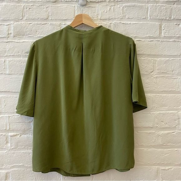 Joie || Cadell Blouse in Fauna Green L