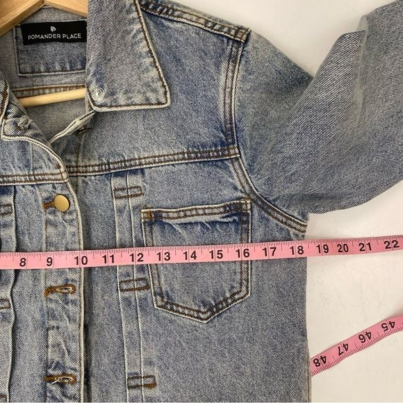 Tuckernuck || Pomander Place Denim Jean Jacket Light Wash Blue XS