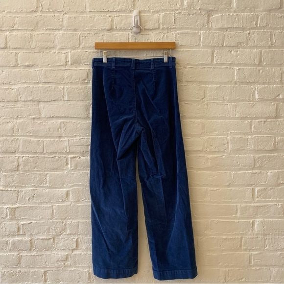 Everlane || Baby Cord Relaxed Straight Pants Corduroy Atlantic Blue 6