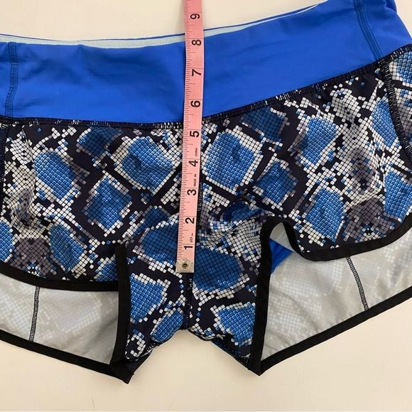 Lululemon || Speed Short Ziggy Snake Caspian Blue 6