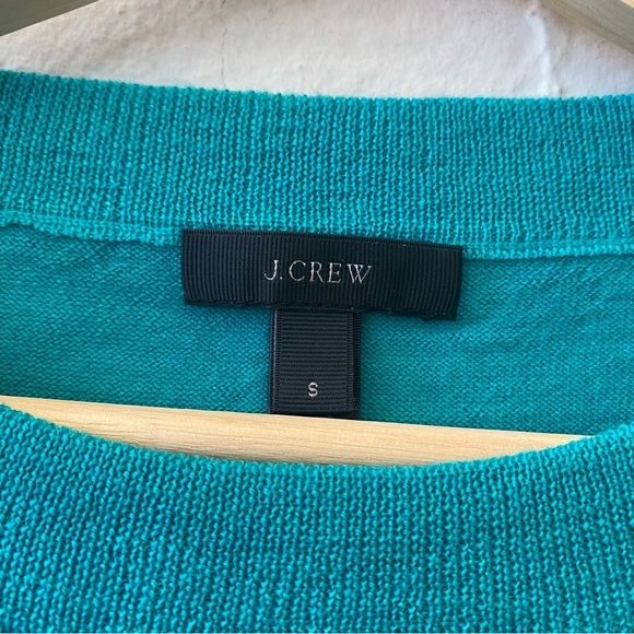 J. Crew || Tippi Sweater in Merino Wool Crew Neck Green Teal Jewel Small