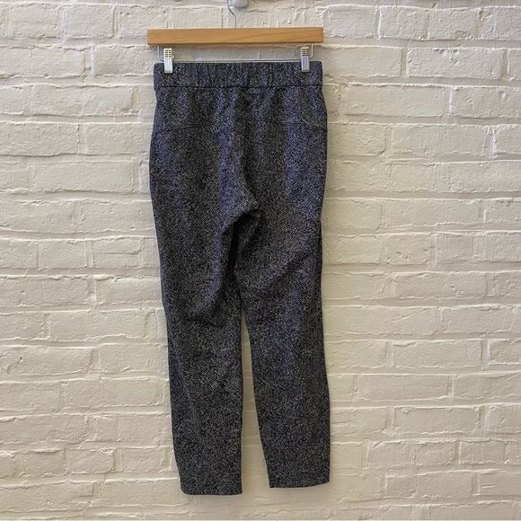 Lululemon || On The Fly Pant 28" Feathered Jacquard Black White 4