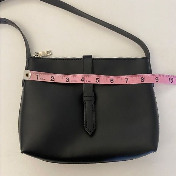 J. Crew || Parker Leather Crossbody Mini Bag Black