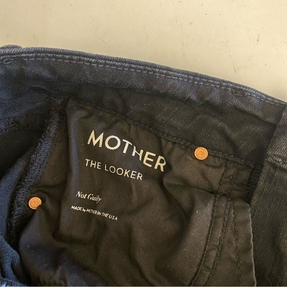 MOTHER || The Looker Jeans in Not Guilty Black 26