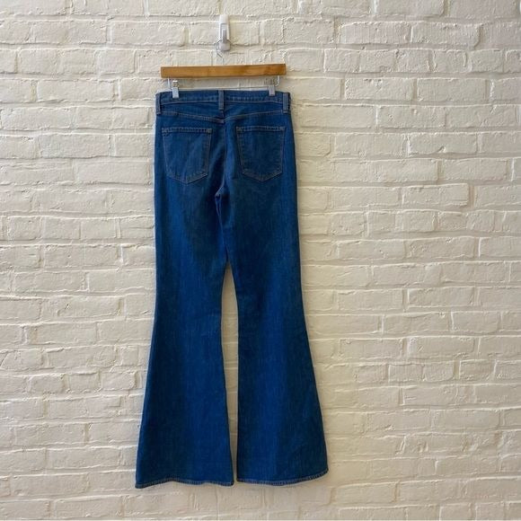 J Brand || Valentina High Rise Flare Jeans in Endeavor Blue 29