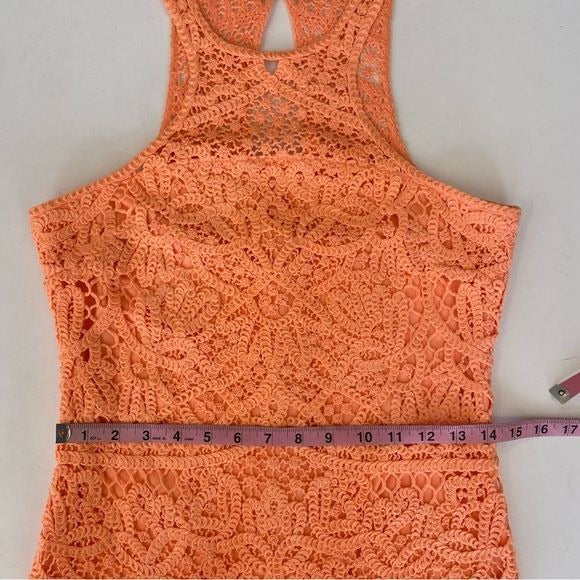 Lilly Pulitzer || Jamie Crochet Shift Dress Bright Coral Small