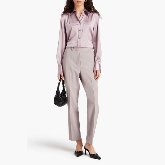 Helmut Lang || Twill Tapered Pants Trousers Gray Lavender 8