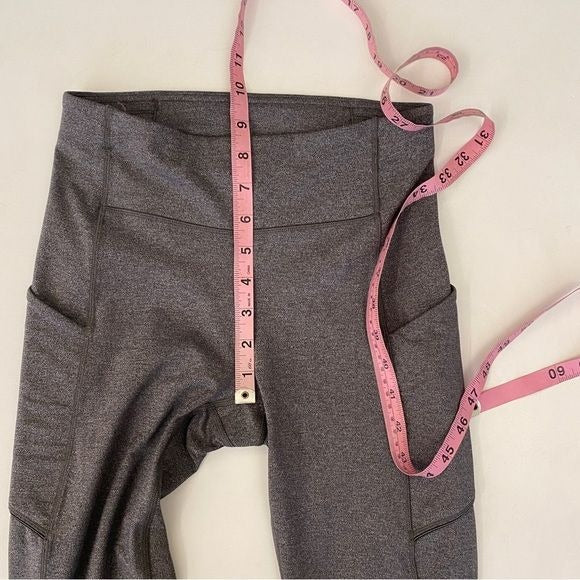 Lululemon || Speed Up Tight 31" in Heathered Black Gray 4 Tall