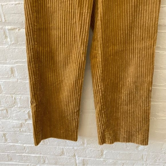 J. Crew || Wide Leg Crop Corduroy Pants Tan 6