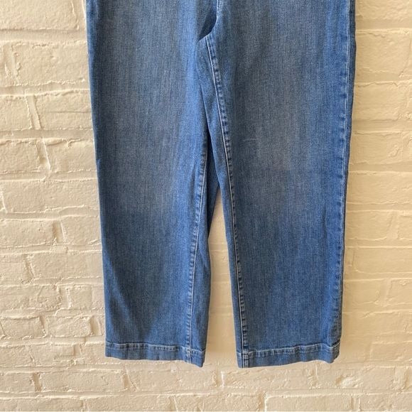 Anthropologie || Paige Nellie Patch Pocket Wide Leg Crop Jeans Blue 26