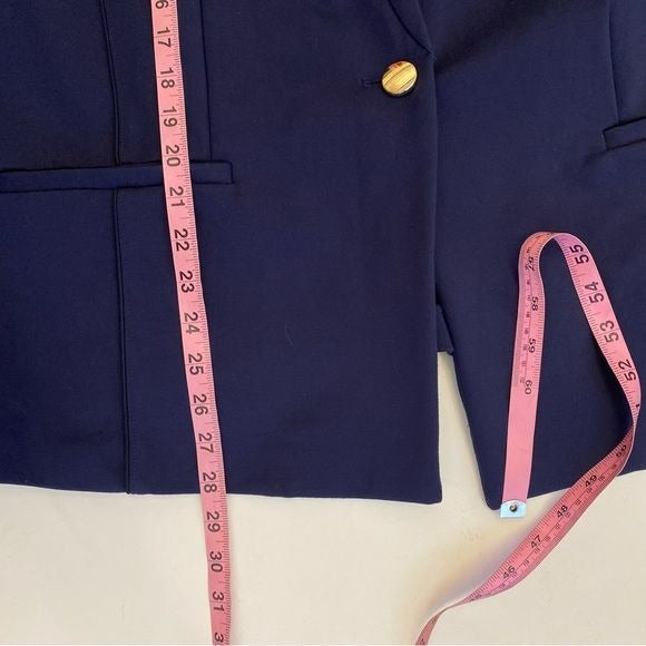 Eloquii || The Ultimate Stretch Suit Blazer Navy Maritime Blue 22