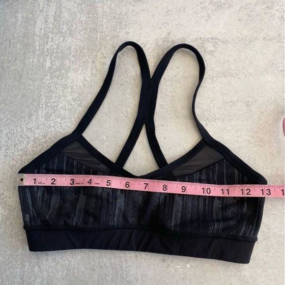 Lululemon || All You Need Bra Scratch Match Black Multi / Black Gray 4 ?