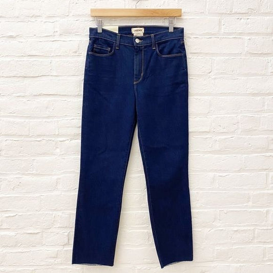 L’AGENCE || Sada High Rise Cropped Slim Skinny Jeans Dark Wash 28