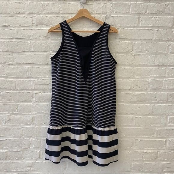 Lululemon || Both Ways Reversible Drop Waist Tennis Dress Parallel Stripe Black