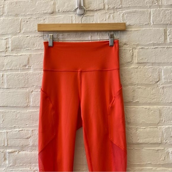 Lululemon || Mastered Motion High-Rise Tight 28" in Thermal Red Neon 6