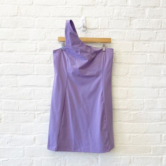 Outdoor Voices || One Shoulder Exercise Dress Lavender Purple XL