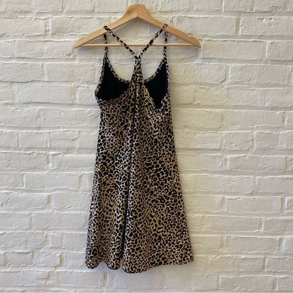 Outdoor Voices || The Exercise Dress Leopard Print Small