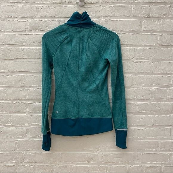 Lululemon || Runderful 1/2 Zip Pullover Long Sleeve Hunter Green Forage Teal 2