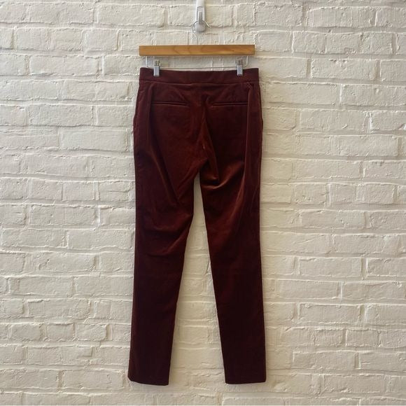 The Row || Velvet Pants Rust Orange Red Elizabeth Olsen Size 0