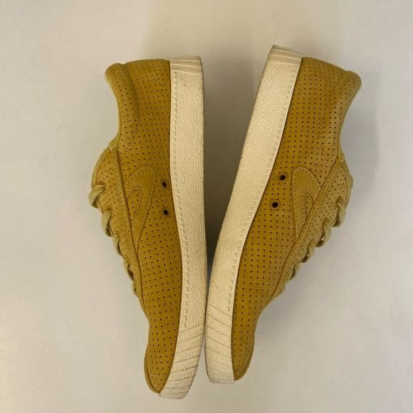 Madewell x Tretorn || Nylite Sneakers Perforated Suede Golden Apple Yellow 9