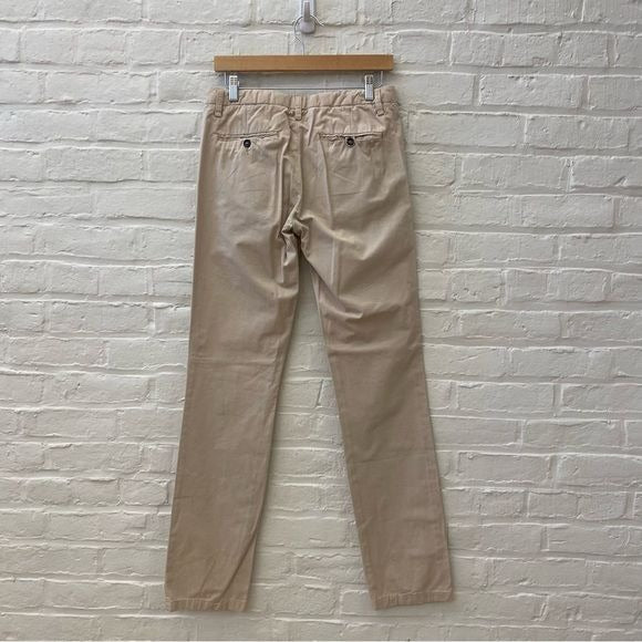 Acne || Gin Khaki Chino Pants Slacks in Kitt Tan 27