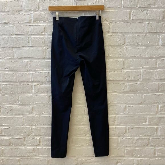 Theory || Navalane Neoteric Skinny Ankle Stretch Pant Corporate Work Navy 2