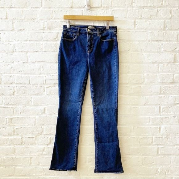 L' Agence || Oriana High Rise Straight Jeans Pants Dark Wash 30