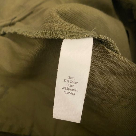 Marissa Webb || Dixon Twill Paperbag Shorts Belted Pleated Olive Army Green 4