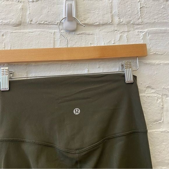 Lululemon || Align Crop 21" Dark Olive Green 4