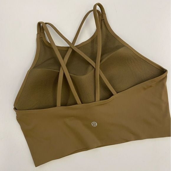 Lululemon || Like a Cloud Longline Bra Light Support, B/C Cup Bronze Green 12 ?