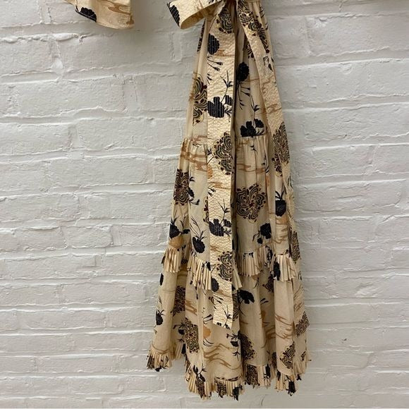 Ulla Johnson || Dasha Dress in Daisy Floral Belted Neutral Cream 2