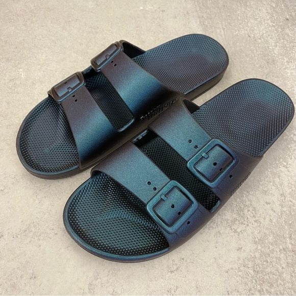 Freedom Moses || Metallic Navy Fancy Twilight Slides 40 / 41