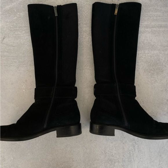 Aquatalia || Giada Suede Boots Black 7.5