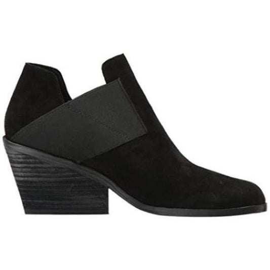 Eileen Fisher || Even Nubuck Ankle Booties Black 7