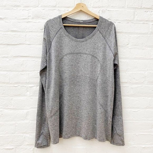 Lululemon || Swiftly Tech Long Sleeve Grey 18