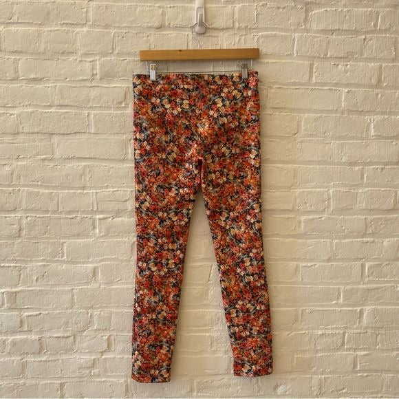 Zara || Two Piece Matching Suit Floral Blazer Pants Red Pink XS / S